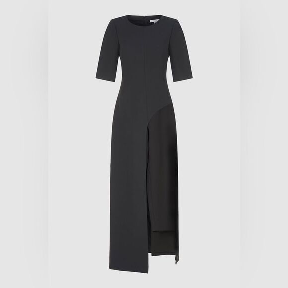 NWOT Kay Unger | Davina Romper Walk Thru Jumpsuit Dress Black 6 - Picture 5 of 13